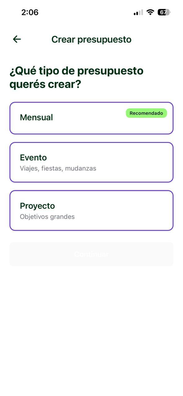 Crear presupuesto en Finanzalia: configurar categorías y montos para ordenar tu plata